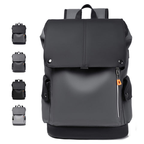 PU Unisex Backpack Waterproof Anti-splash Wear-resistant