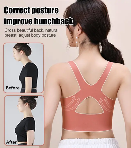 Shockproof push up sports bra