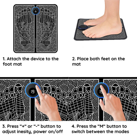 EMS Acupoints Massage Foot Mat