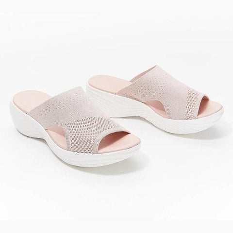 Stretch Orthotic Slide Sandals, Knitted Sports Corrective Sandals