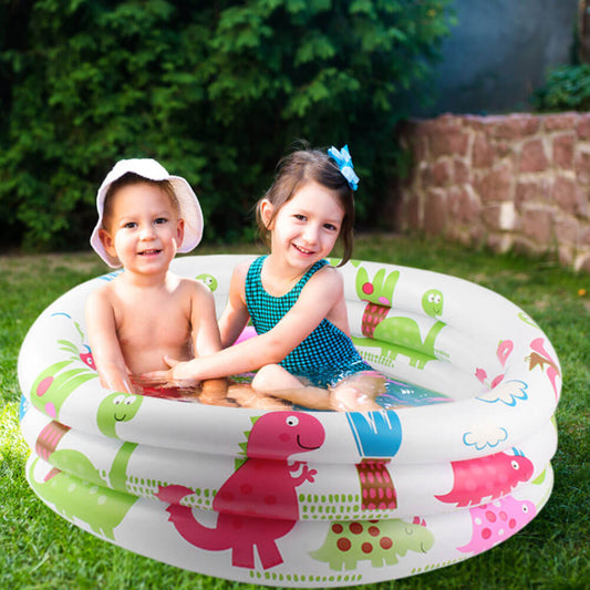 Kids Inflatable Swimming Pool Dinosaur Printed Children's Swimming Bath Paddling Pool