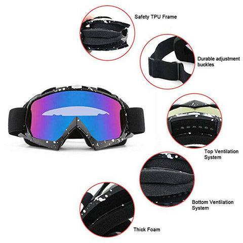 Snow Goggles Windproof Ski Goggles Over Glasses Ski/Snowboard Goggles