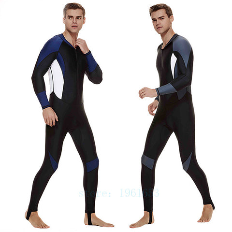 SBART Men Swim Wet Suits Long Sleeve Full Body Swimsuit