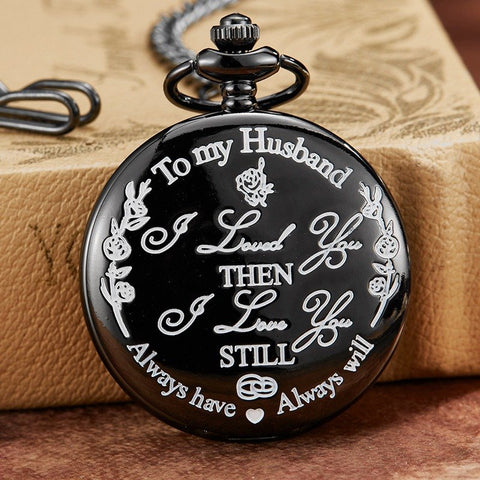 Pocket Watch With Love Message