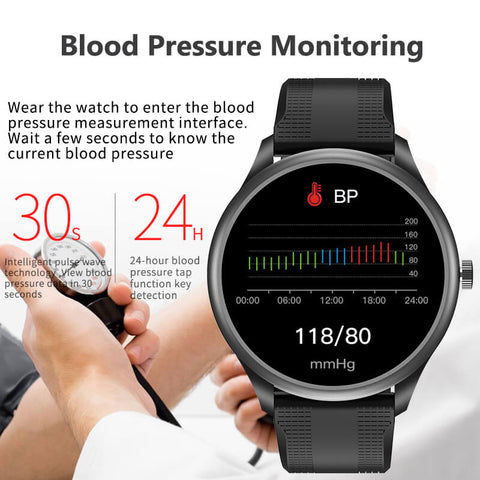 Smart Watch PPG ECG Monitoring Body Temperature Blood Pressure Heart Rate Monitoring Bluetooth Calling
