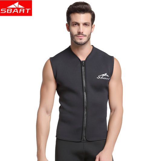 SBART 5MM Neoprene Wetsuit Vest Men's Top Jacket Sleeveless