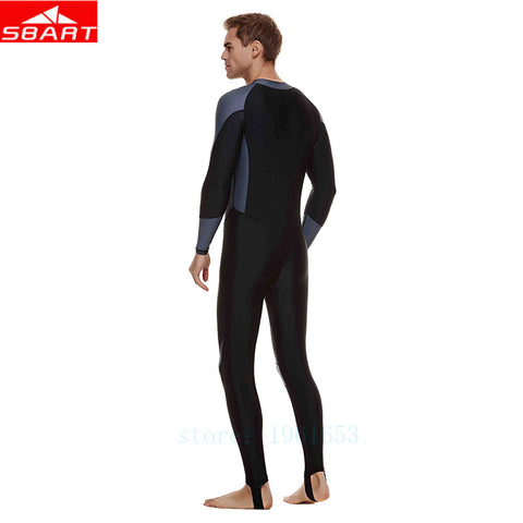 SBART Men Swim Wet Suits Long Sleeve Full Body Swimsuit