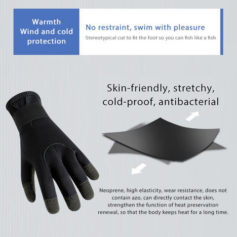 3mm Neoprene Diving Gloves For Men Women Diver Anti-cutting Warm Gloves