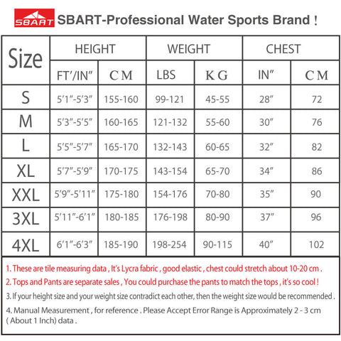 SBART Long Sleeve Rashguards Swim Shirts