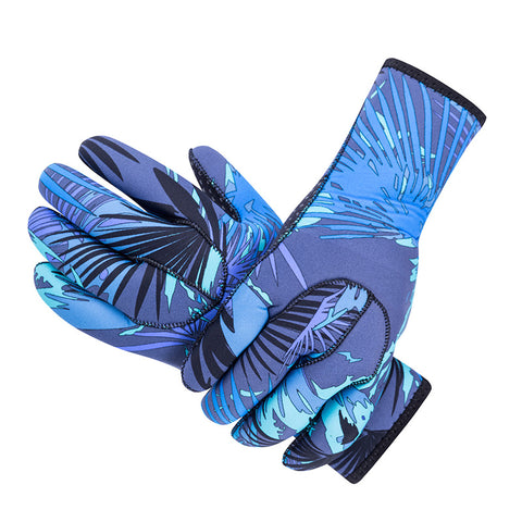 Sbart 3MM Neoprene Camouflage Anti-Slip Swimming Diving Gloves
